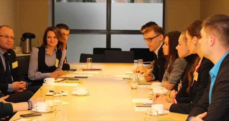 Ukrainos studentai susipažino su Lietuvos euroatlantinės integracijos patirtimi