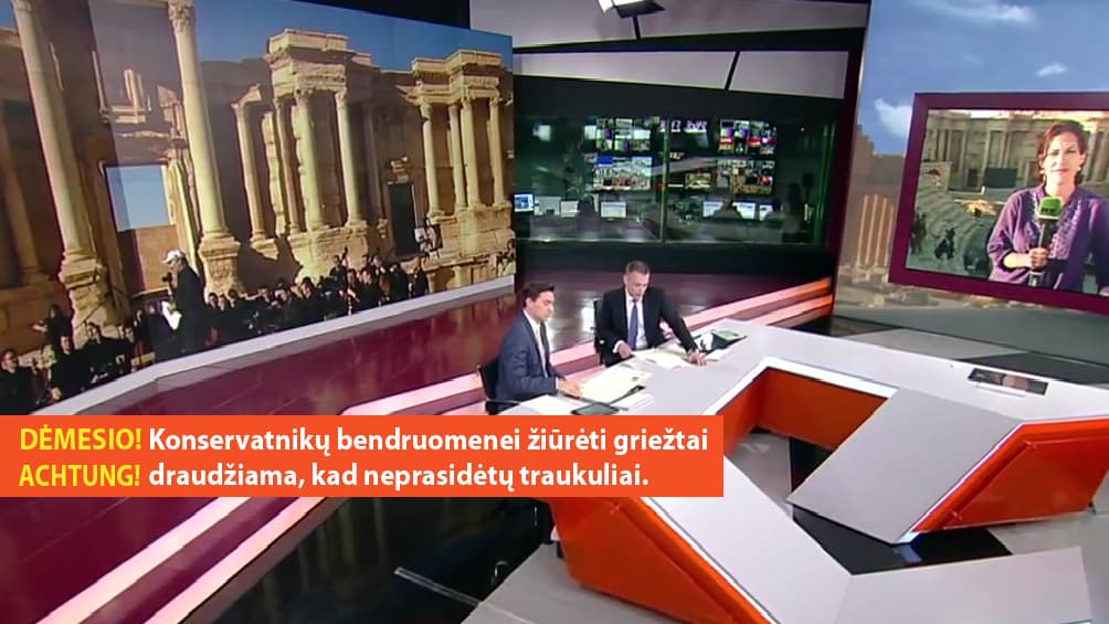 Palmyros griuvėsiuose V. Gergijevo simfoninis orkestras surengė unikalų koncertą teroro ir karo aukoms atminti