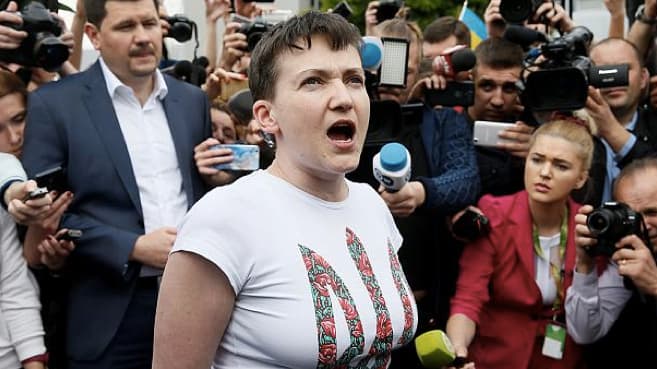 Nadežda Savčenko grįžo į Ukrainą