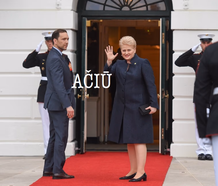 Paskutinis 31 puslapio prezidentės darbų ataskaitos PDF formatu (nemokamai) puslapis.