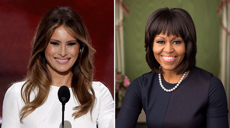 D. Trampo žmonos kalba – B. Obamos žmonos kalbos plagiatas