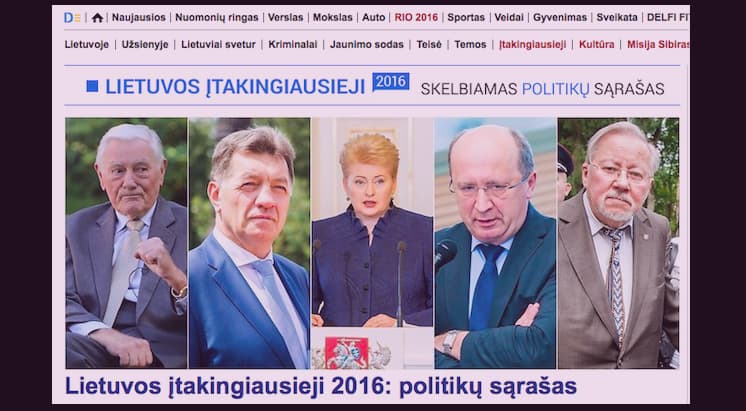 Įtakingiausi Lietuvoje – konservatoriai ir jų prezidentė