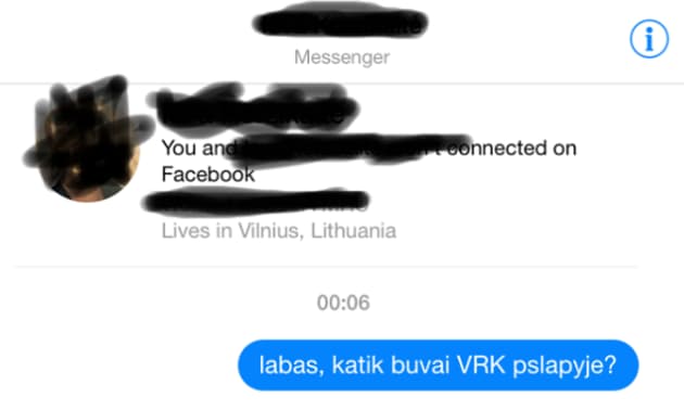Rinkėjo puslapis atskleidžia privačius žmonių duomenis