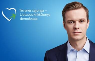 Konservatorių lyderis Gabrielius Landsbergis.