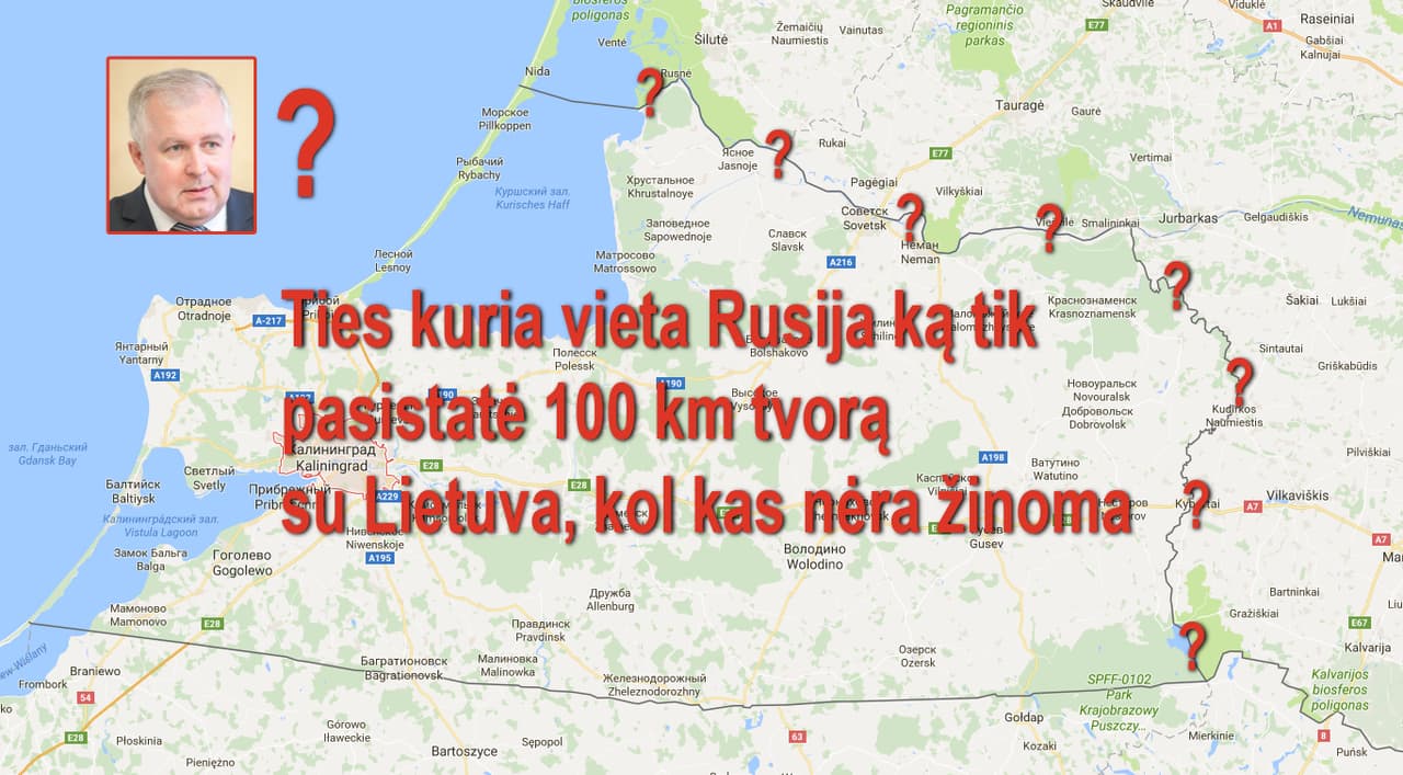 Rusija bando neigti konservatoriaus A. Anušausko informaciją, kad nuo Lietuvos ką tik atsitvėrė 100 kilometrų tvora