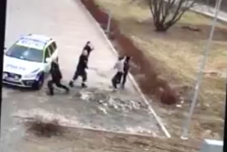 Švedijoje policija bandė sudrausminti įsiaudrinusį pabėgėlį