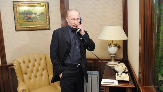 V. Putinas telefonu su D. Trampu aptarė aktualiausius klausimus