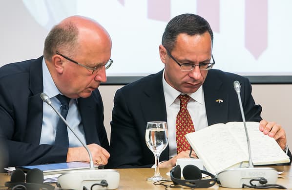 Konservatoriai A Kubilius ir Ž. Pavilionis. Nuotr. lrs.lt