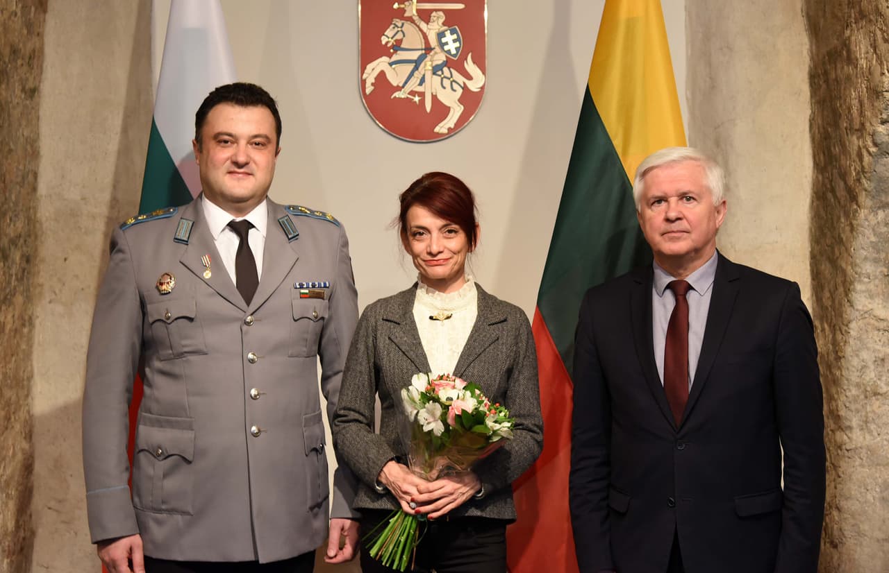 Nuotraukos Giedrės Maksimovicz (KAM). Eilės tvarka – Bulgarijos, Austrijos, Albanijos ir Korėjos gynybos atašė.