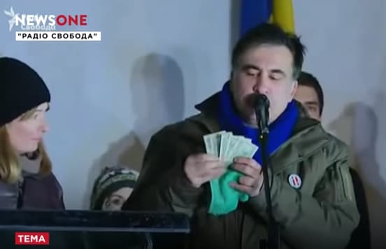 Michailas Saakašvilis parodė, kas finansuoja jo veiklą