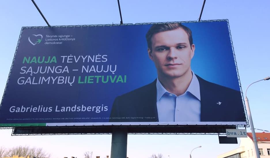 Konservatorių lyderis Gabrielius Landsbergis.