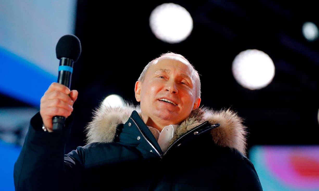 Surinkęs beveik 77 proc. balsų, V. Putinas iki 2024 metų toliau eis Rusijos prezidento pareigas