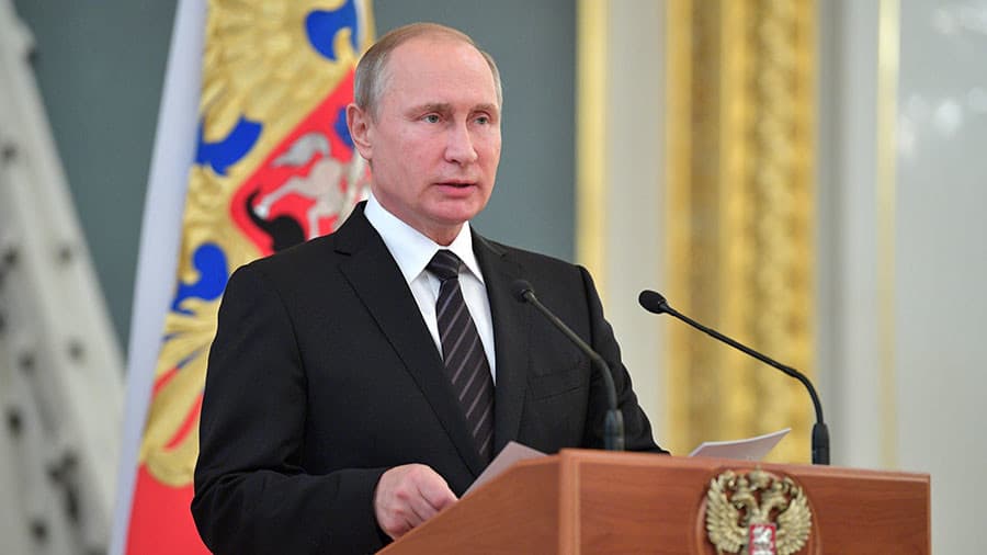 V. Putinas: Pasaulis tampa vis chaotiškesnis, bet mes tikimės, kad laimės sveikas protas