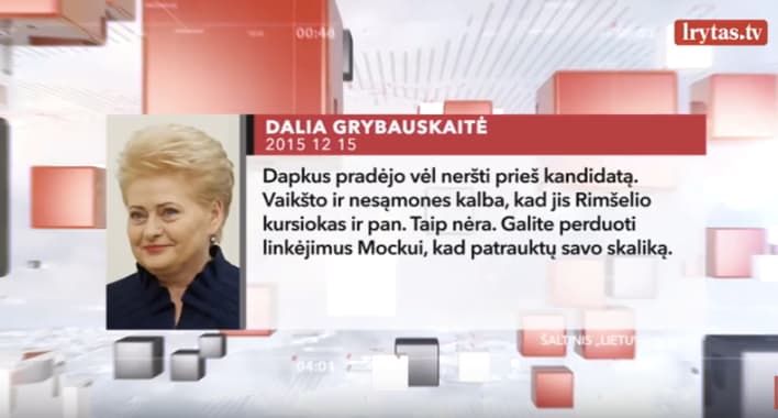 Liberalas prakalbo apie Dalios Grybauskaitės laiškus