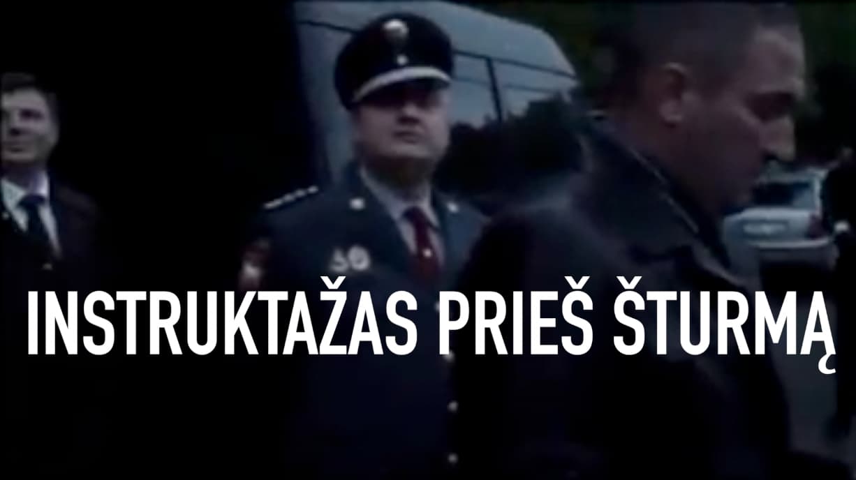 Policijos vadovai ištesėjo savo pažadą pavaldiniams (unikalios Garliavos šturmo instruktažo akimirkos)