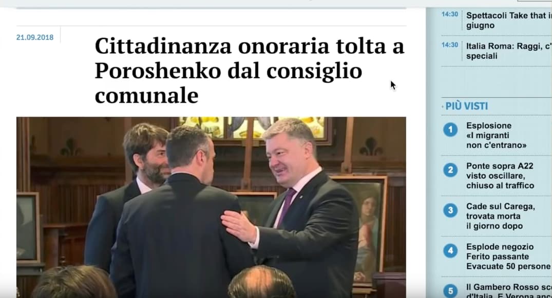 Kodėl Verona pažemino Ukrainos prezidentą