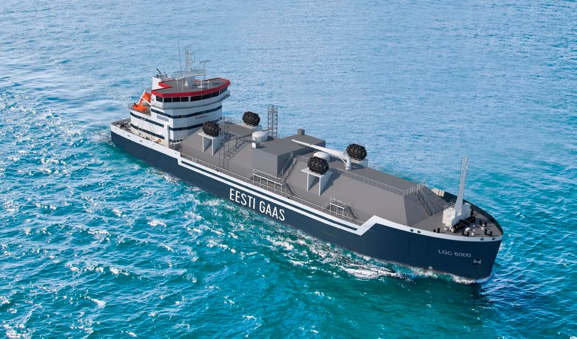„Eesti Gaas“ ketina statyti SkGD laivą-saugyklą, kuris vykdys veiklą Baltijos jūros šiaurės rytų regione