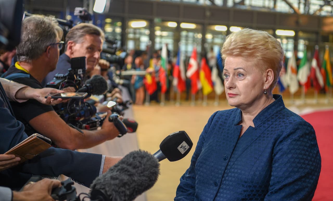 Prezidentė D. Grybauskaitė ir vėl pasaulio žiniasklaidos dėmesio cente. Nuotr. prezidentas.lt