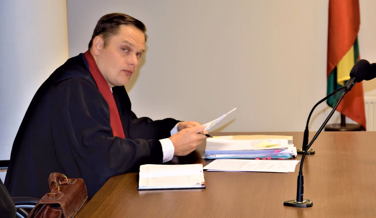 Prokuroras Tomas Uldukis knygų leidėjo teismo posėdyje