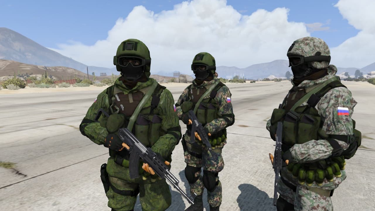 Rusijos kariai. gta5-mods.com nuotr.