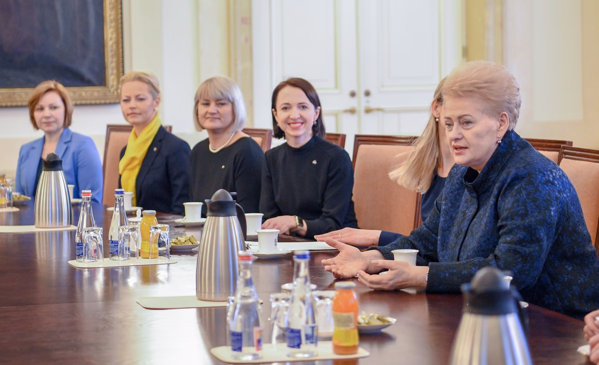 Susitikimo akimirka. Nuotr. prezidentas.lt