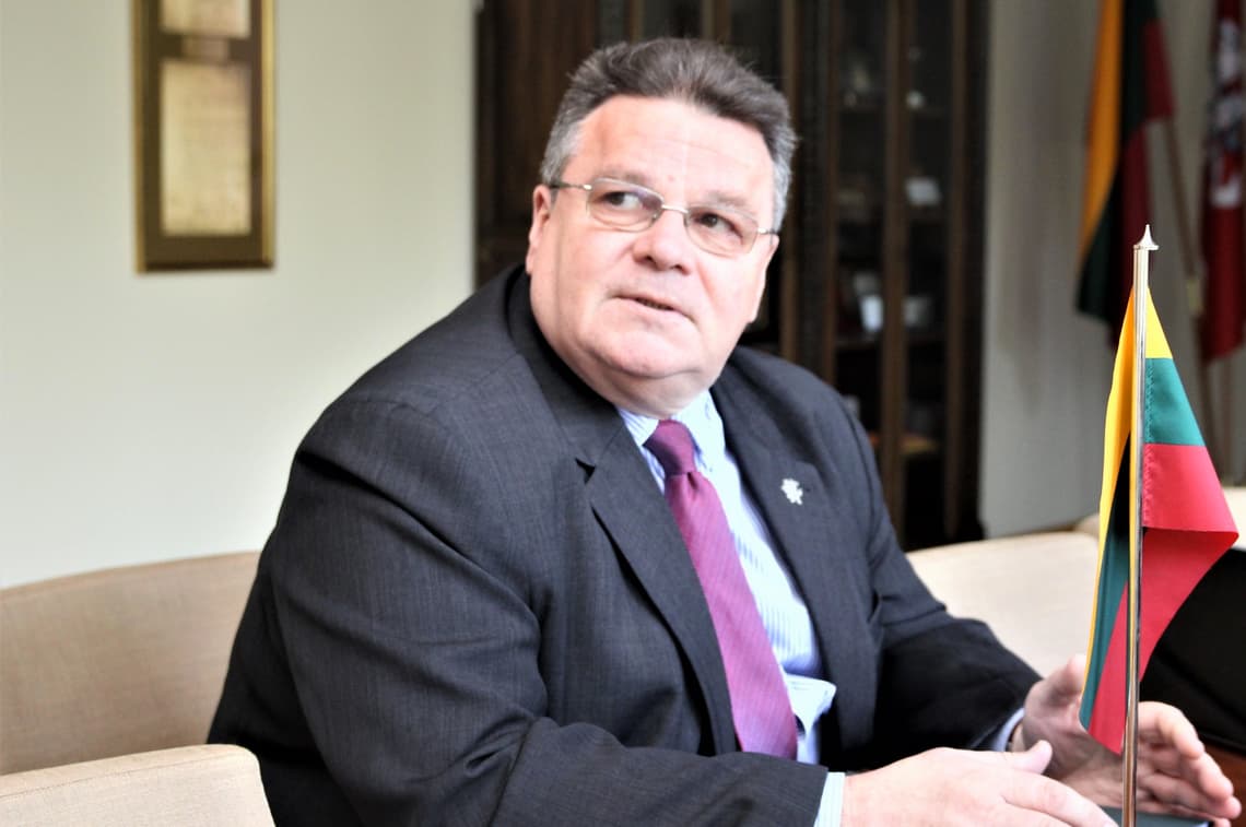 Lietuvos diplomatijos vadovas L. Linkevičius. Nuotr. urm.lt