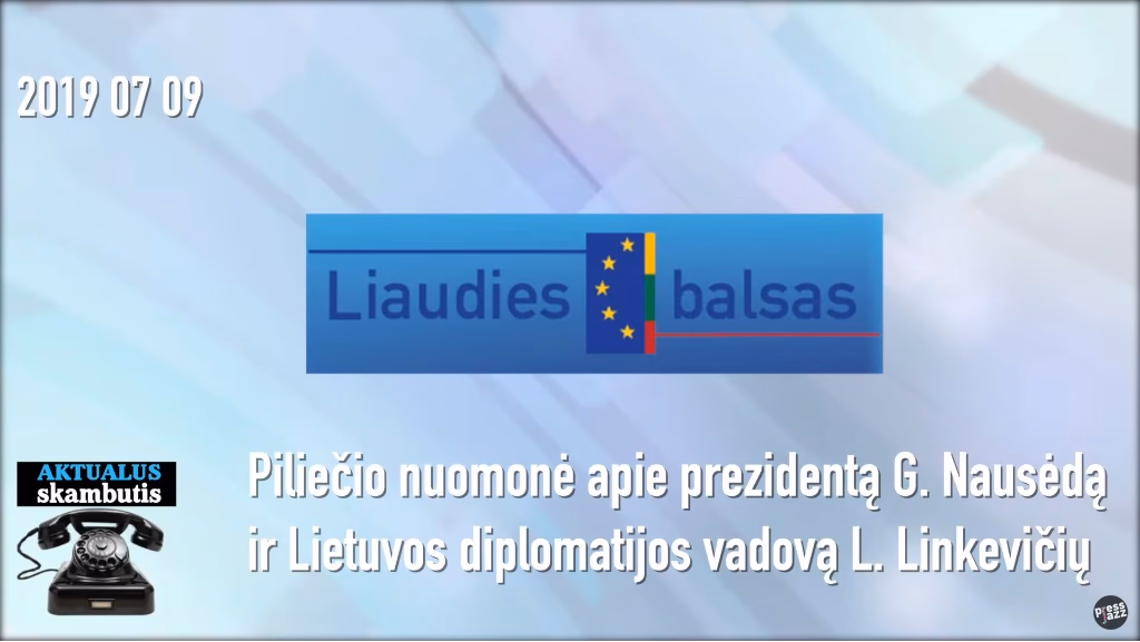 Liaudies balsas: apie Nausėdą ir Linkevičių (banksterį ir komsomolcą)