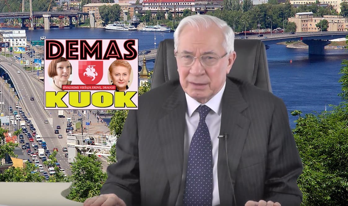 Bjaurų propagandinį išpuolį prieš Lietuvą surengė buvęs Ukrainos premjeras