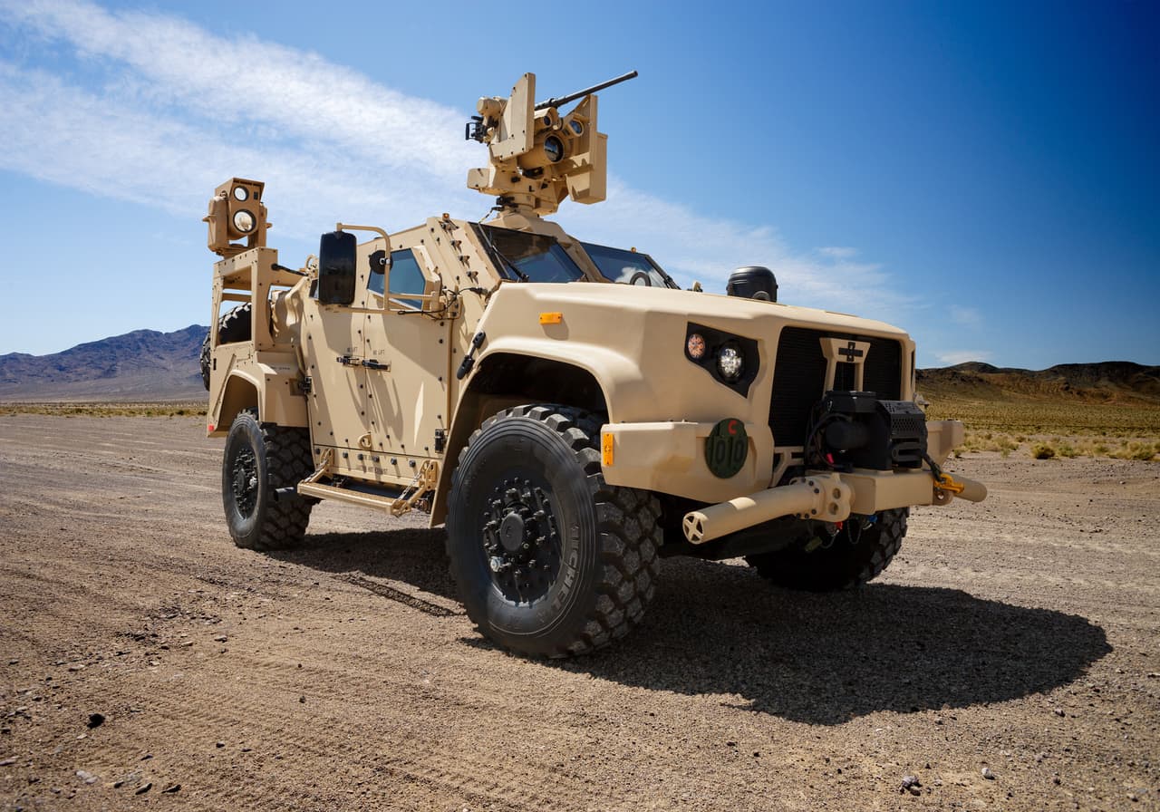 "Oshkosh Defense" nuotraukos ir vaizdo medžiaga.