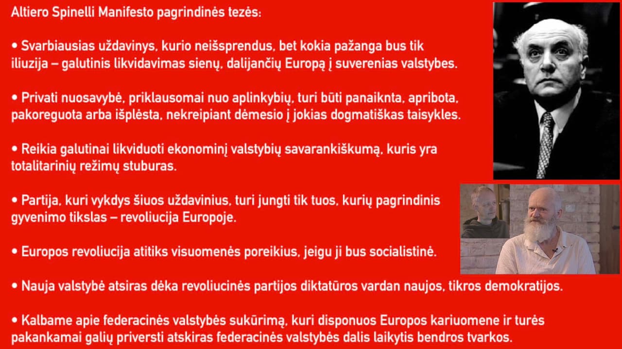 Altiero Spinelli – pavardė, kurią privalo žinoti kiekvienas Lietuvos gyventojas