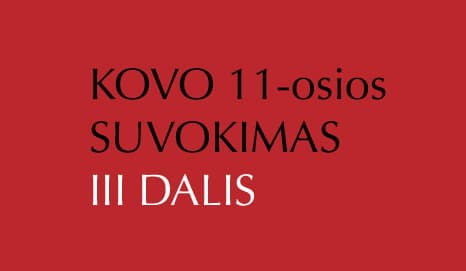 Kovo 11-osios suvokimas (III d.)