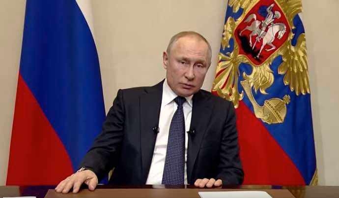 Prezidentas Vladimiras Putinas kreipėsi į Rusijos tautą dėl situacijos su koronavirusu