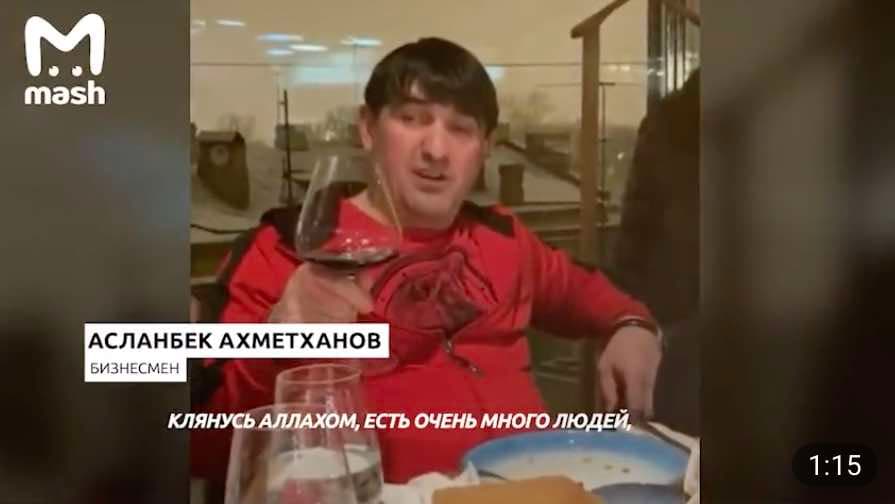 Prisidirbusiam čečėnų verslininkui, nusikalstamo pasaulio autoritetui, teko viešai melsti atleidimo