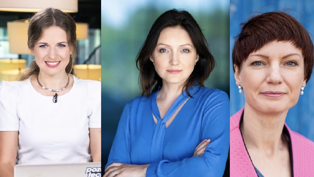 Delfi.lt melo detektoriaus rašytoja Aistė Meidutė, delfi.lt vyr. redaktorė Rasa Lukaitytė-Vnarauskienė, delfi.lt veidas Monika Garbačiauskaitė-Budrienė. Nuotr. facebook.com