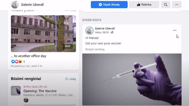 Uberall pradeda vakcinavimą
