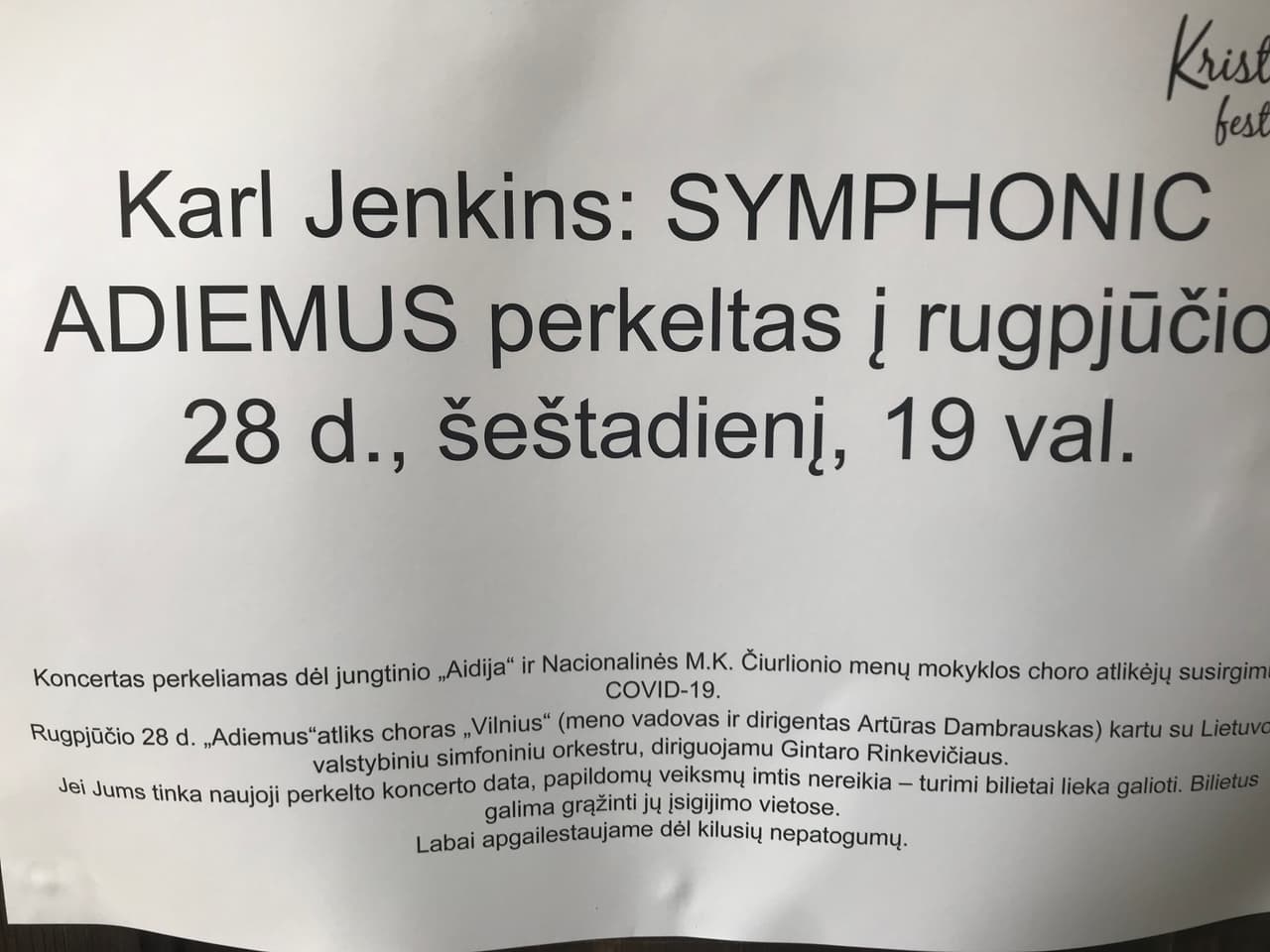 Laukiama tautinių „kovido mokslininkų“ paaiškinimų dėl choristų užsikrėtimo koronavirusu