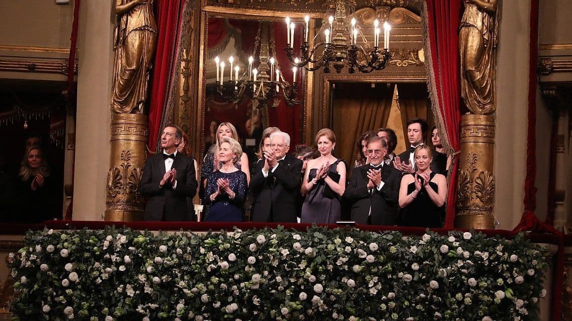 Skandalingas EK pirmininkės akibrokštas operos teatre „La Scala“