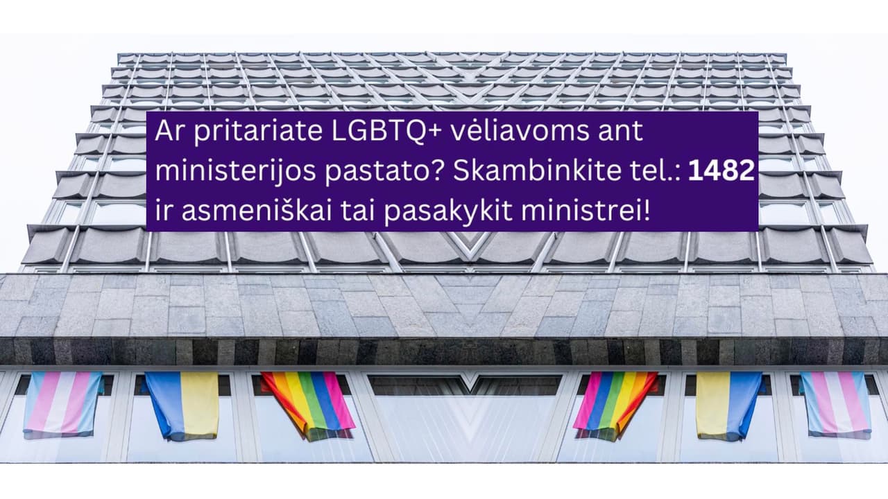 Svarbiausios Lietuvos vėliavos turėtų kaboti ne tik ant vienos ministerijos, o ant visų valstybinių pastatų