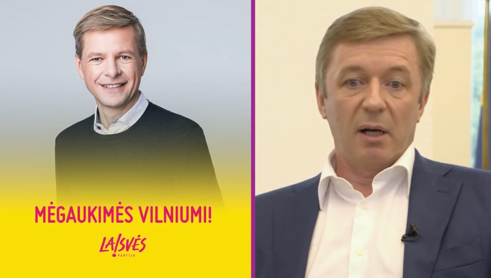 Šimašius pričiupo Karbauskį, kuris nori pašalinti Ukrainos vėliavas