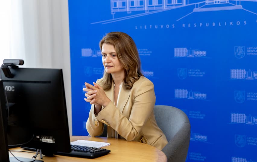 Balčytytė pristatydama lyderystę: labai svarbu, kad mūsų šalys ne tik kovotų su dezinformacija