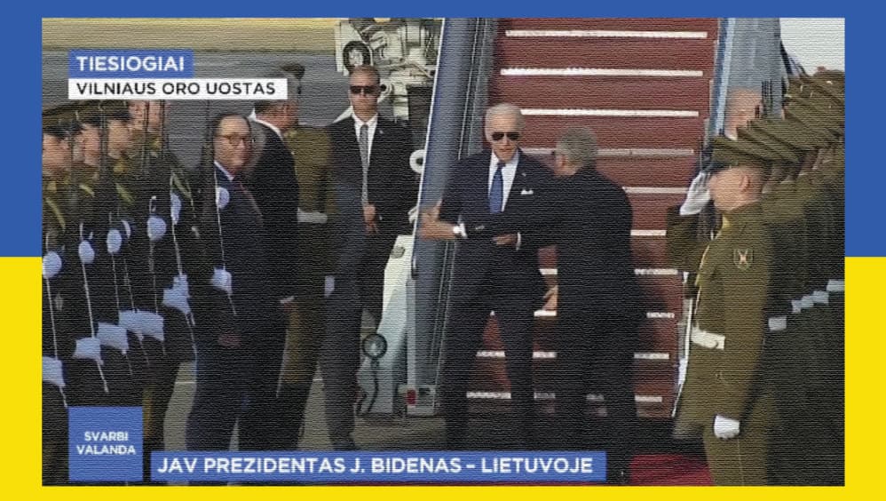 JAV ir Lietuvos lyderių-heteroseksualų susitikimas Vilniaus oro uoste neliko nepastebėtas profailingistų