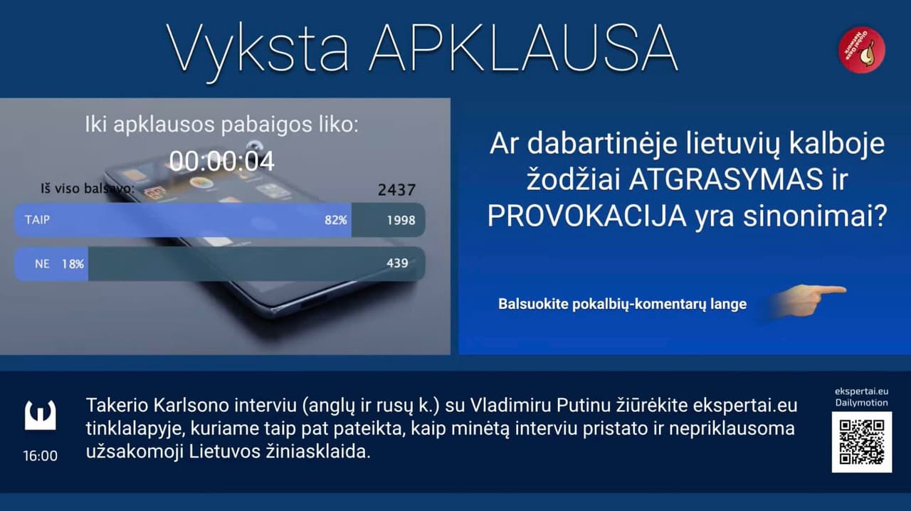 ATGRASYMAS ir PROVOKACIJA – dabartinėje Lietuvoje yra sinonimai