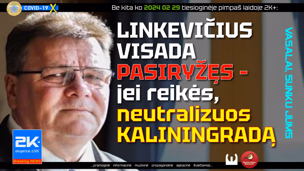 Rusijai rimtas perspėjimas – garsus komsomolcas pasirengęs „neutralizuoti” Kaliningradą