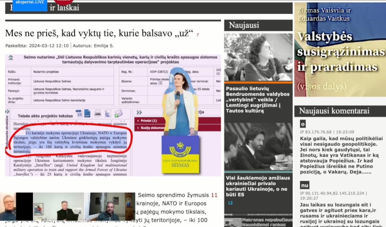 Apklausos INTRO dėl kai kurių NATO šalių karių siuntimo į Ukrainą