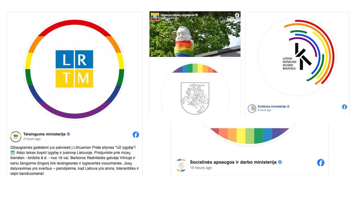 Lietuvos ministerijos solidarizavosi su engiamaisiais