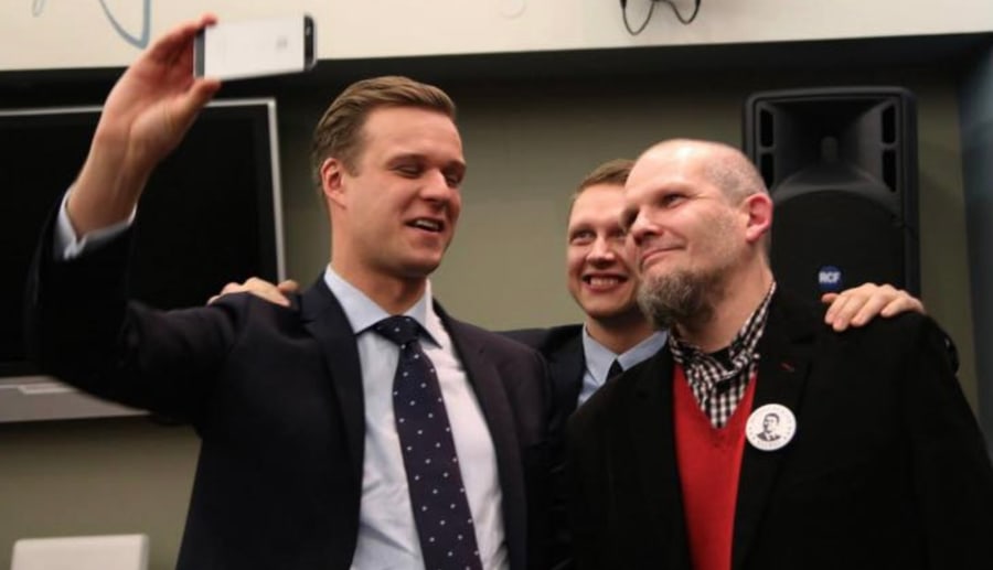 **Analitinės analizės autorius Romas Sadauskas-Kvietkevičius (dešinėje).**