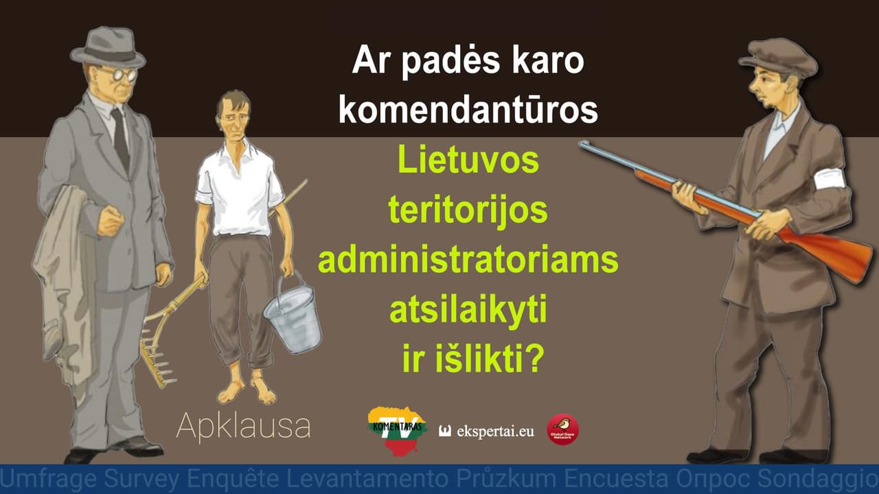 Apklausa apie Landsbergių diegiamą karo komendantūrų struktūrą taikos metu