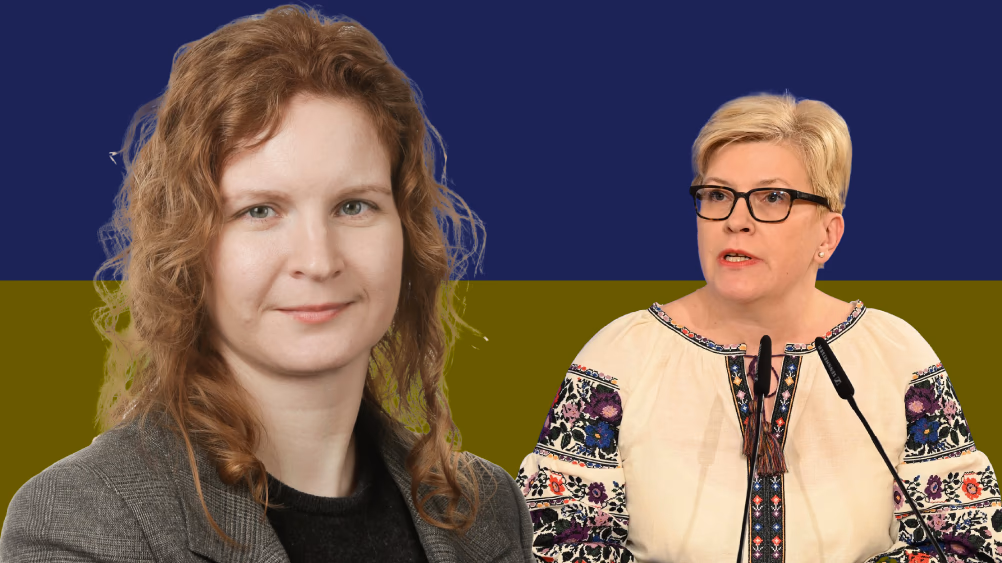 Eglė Izokaitytė (kairėje) ir Ingrida Šimonytė.