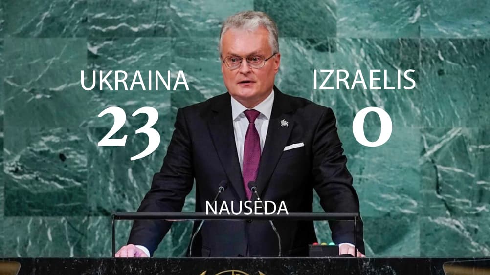 Amerikoje Nausėda informavo pasaulį: Lietuva viliasi netrukus išvysianti Ukrainos pergalę