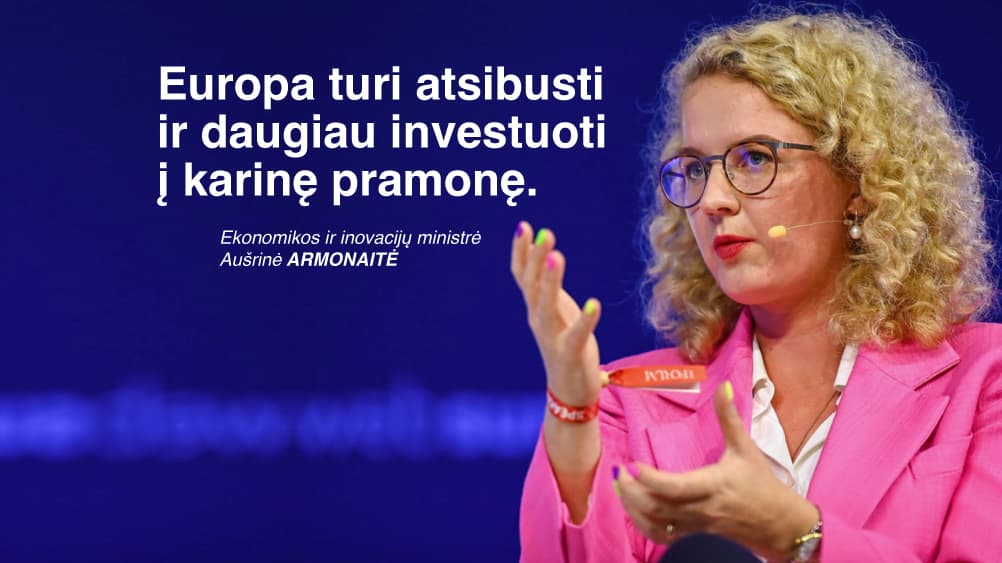 Lisabonoje Armonaitė papasakojo, kaip galima būtų pasiekti spartesnę Ukrainos pergalę
